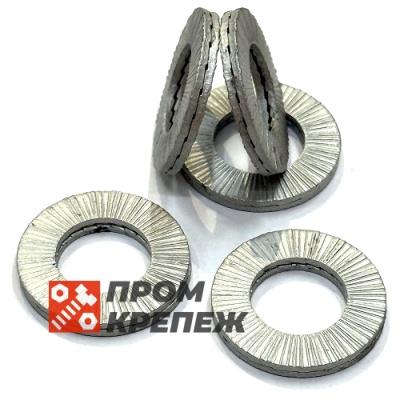 Шайба увеличенная М12 DIN 25201 Nord-Lock SP оцинкованная сталь